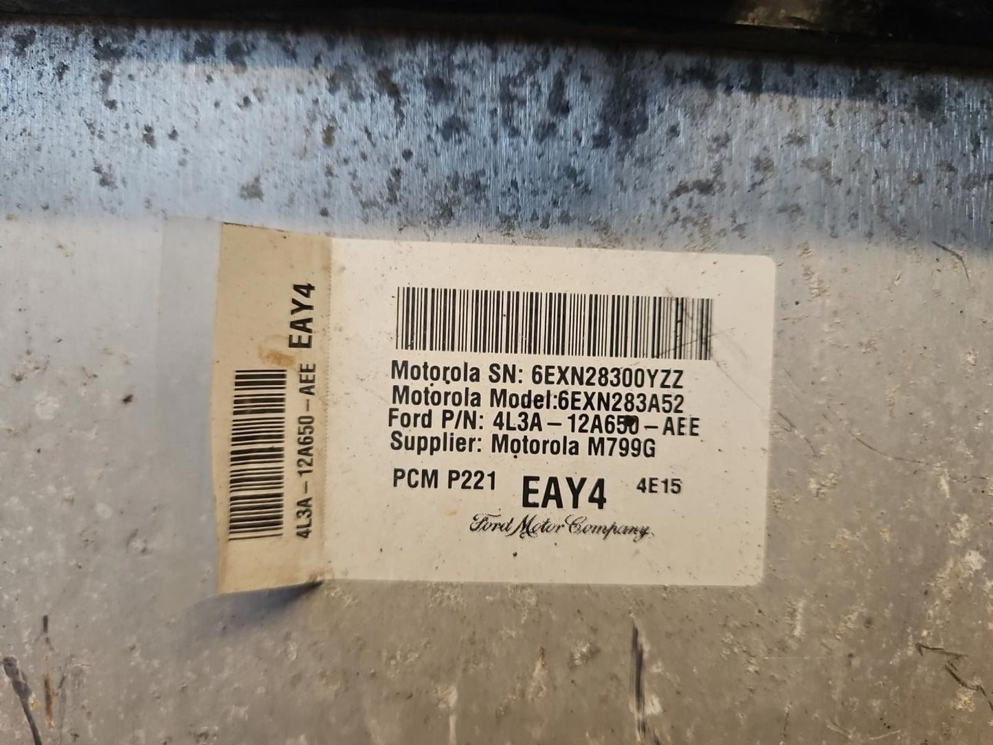 4L3A-12A650-AEE | 2004 FORD TRUCK F-SERIES 5.4L ECM ENGINE COMPUTER PCM ECU