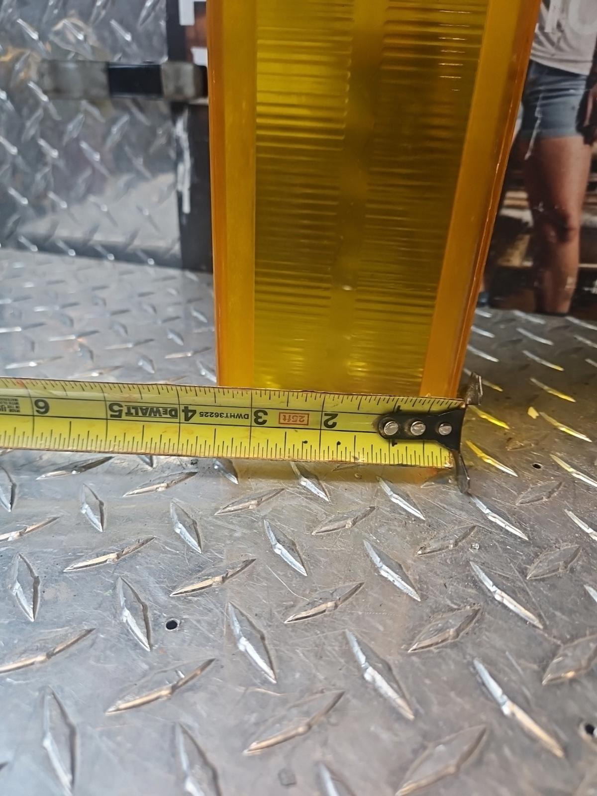 Whelen edge 9000 used 8" amber lens section