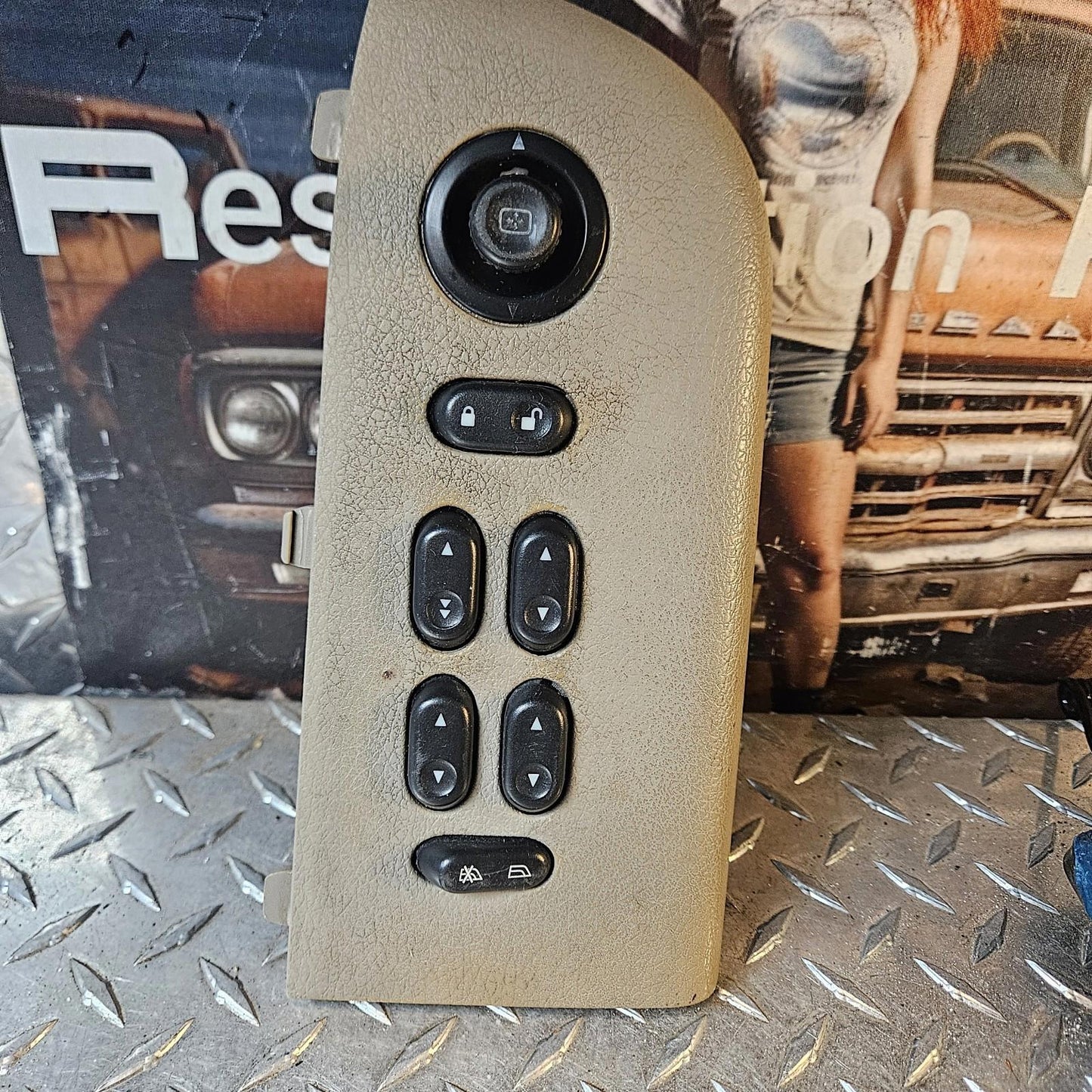 04 - 08 FORD F150 CREW CAB 4DR MASTER WINDOW SWITCH 4L3T-14B133-BLW beige Tan