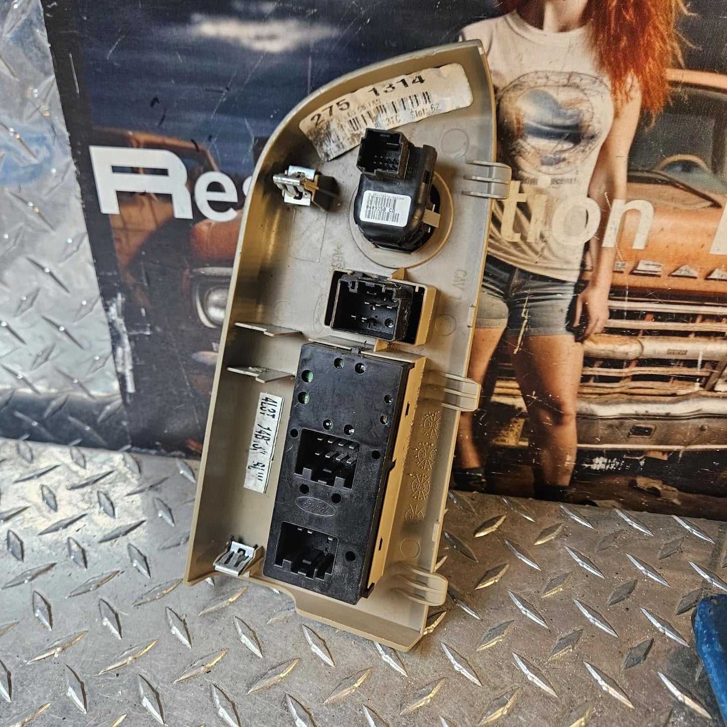 04 - 08 FORD F150 CREW CAB 4DR MASTER WINDOW SWITCH 4L3T-14B133-BLW beige Tan